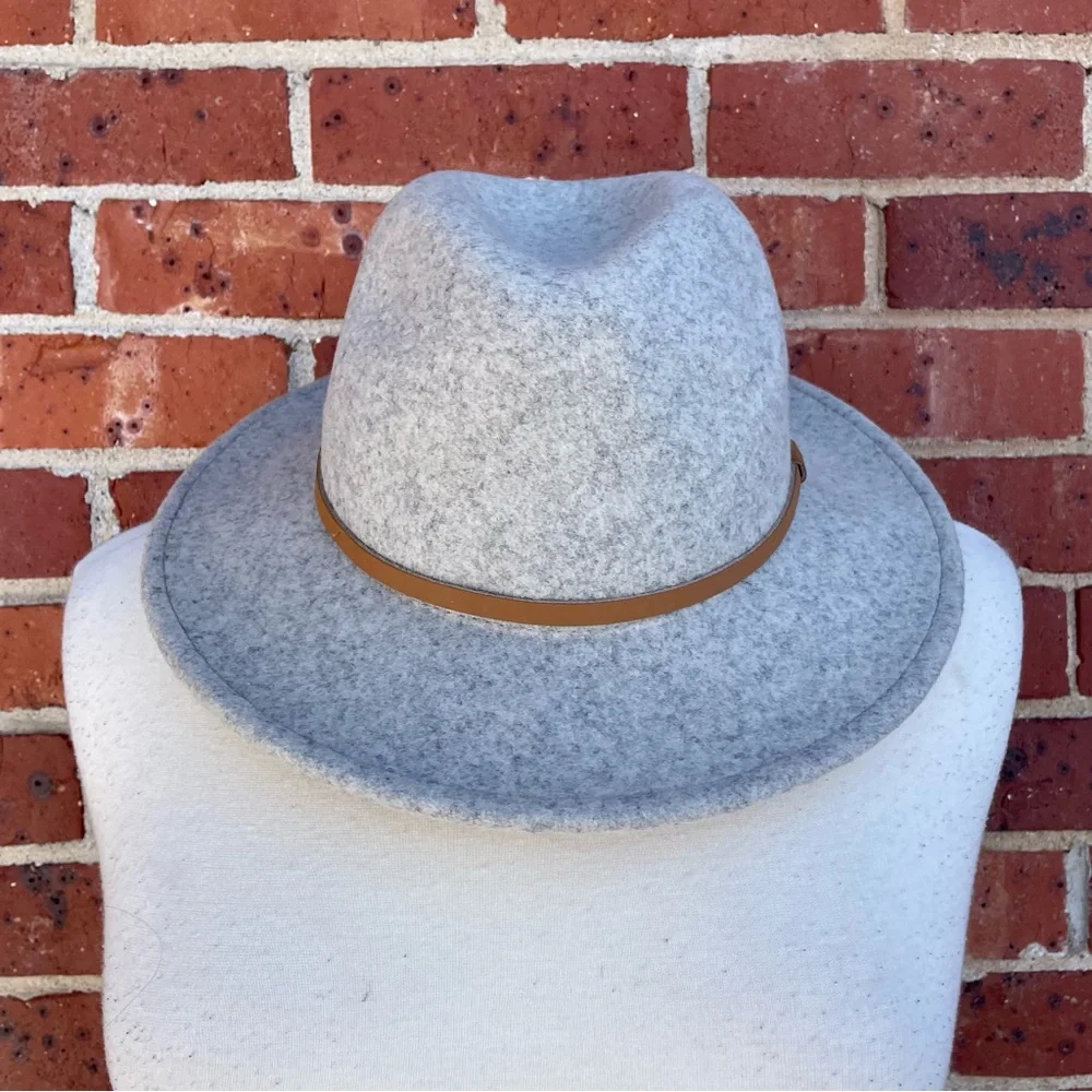 Will+Bear Gray Australian Felted Wool Fedora Hat Size Medium Unisex *Like New* - Picture 1 of 12